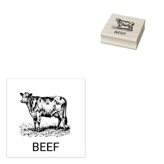 Professionele Custom Beef Bruiloft Maaltijd Keuze Rubberstempel (Gestempeld)