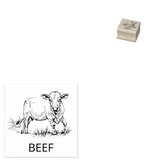 Professionele Custom Beef Bruiloft Maaltijd Keuze Rubberstempel (Gestempeld)