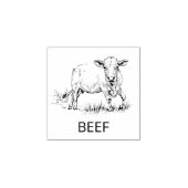 Professionele Custom Beef Bruiloft Maaltijd Keuze Rubberstempel (Afrduk)