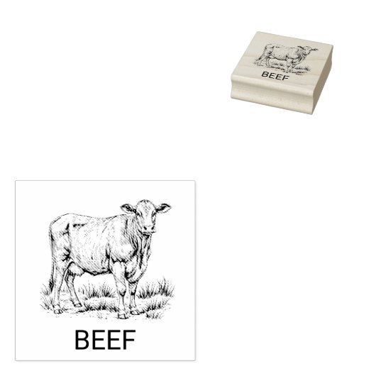 Professionele Custom Beef Bruiloft Maaltijd Keuze Rubberstempel (Gestempeld)