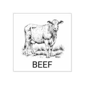 Professionele Custom Beef Bruiloft Maaltijd Keuze Rubberstempel (Afrduk)