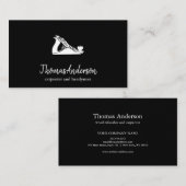 Professionele Custom Black Building Bouw Visitekaartje (Voorkant / Achterkant)