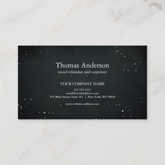 Professionele Custom Black Building Bouw Visitekaartje