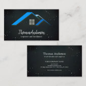 Professionele Custom Black Building Bouw Visitekaartje