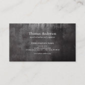 Professionele Custom Black Building Bouw Visitekaartje (Achterkant)