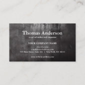 Professionele Custom Black Building Bouw Visitekaartje (Achterkant)