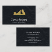 Professionele Custom Black Building Bouw Visitekaartje (Voorkant / Achterkant)