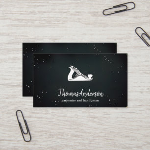 Professionele Custom Black Building Bouw Visitekaartje