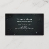 Professionele Custom Black Building Bouw Visitekaartje (Achterkant)