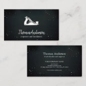 Professionele Custom Black Building Bouw Visitekaartje (Voorkant / Achterkant)