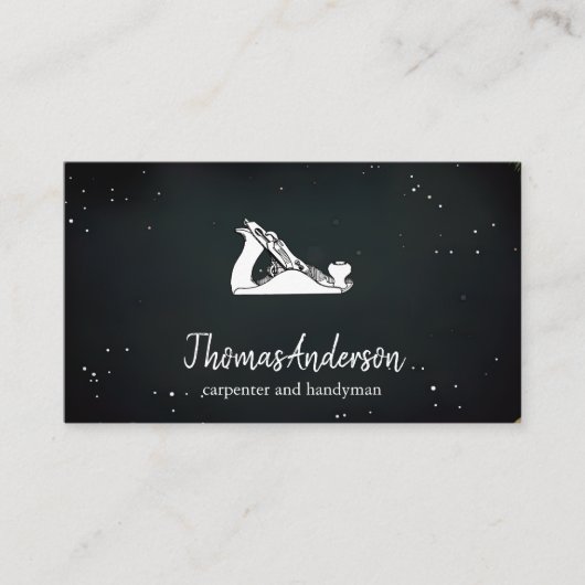 Professionele Custom Black Building Bouw Visitekaartje (Voorkant)