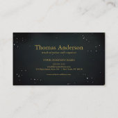 Professionele Custom Black Building Bouw Visitekaartje (Achterkant)