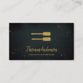 Professionele Custom Black Building Bouw Visitekaartje (Voorkant)