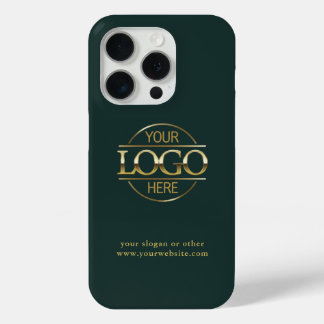 Professionele Custom Business Logo Donkergroen Hoe iPhone 15 Pro Case