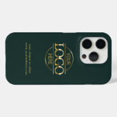Professionele Custom Business Logo Donkergroen Hoe Case-Mate iPhone Case (Achterkant (horizontaal))