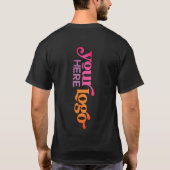 Professionele Custom Business Logo Front Back Prin T-shirt (Achterkant)