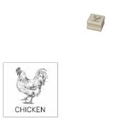 Professionele Custom Chicken Wedding Maaltijd Keuz Rubberstempel (Gestempeld)