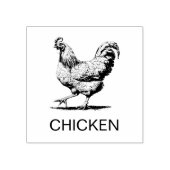 Professionele Custom Chicken Wedding Maaltijd Keuz Rubberstempel (Afrduk)