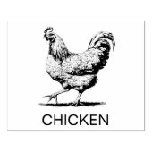 Professionele Custom Chicken Wedding Maaltijd Keuz Rubberstempel (Afrduk)