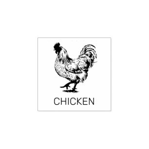 Professionele Custom Chicken Wedding Maaltijd Keuz Rubberstempel