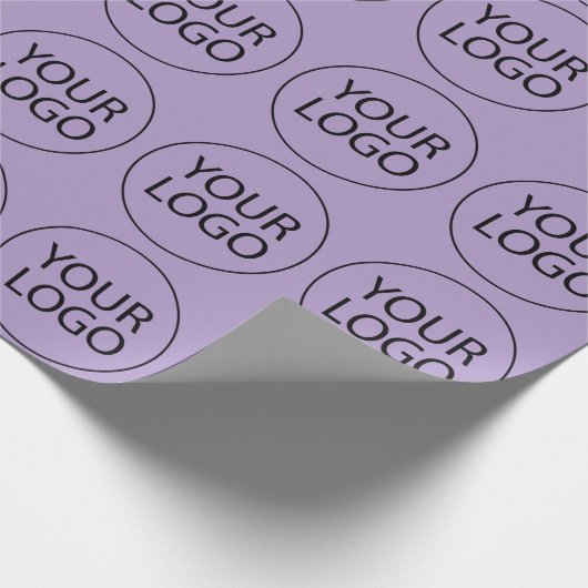 Professionele Custom Company Logo Business Paarse Cadeaupapier (Hoek)