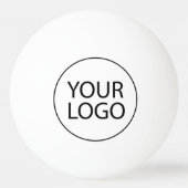 Professionele Custom Company Logo Business Pingpongbal (Voorkant)