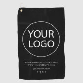 Professionele Custom Company Logo Text Business Golfhanddoek (Voorkant)