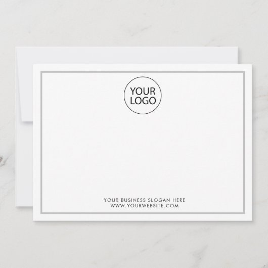 Professionele Custom Company Logo Text Business Notitiekaartje (Voorkant)