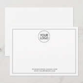 Professionele Custom Company Logo Text Business Notitiekaartje (Voorkant / Achterkant)