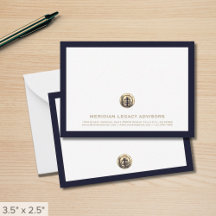 Professionele Custom Gold Logo Business Note Kaart