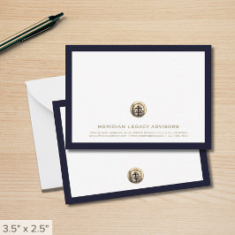 Professionele Custom Gold Logo Business Note Kaart Notitiekaartje