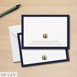 Professionele Custom Gold Logo Business Note Kaart Notitiekaartje