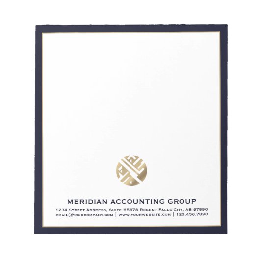 Professionele Custom Logo Business Notitieblok (Voorkant)