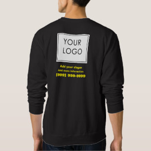 Professionele Custom Logo Small Business Zwart Trui
