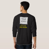 Professionele Custom Logo Small Business Zwart Trui (Achterkant volledig)