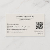 Professionele Custom Photo Designer Visitekaartje (Achterkant)