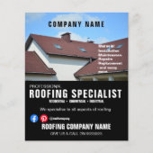 Professionele dakbedekking bedrijf flyer | (Voorkant)