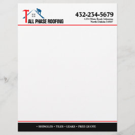 Professionele dakbedekking briefhoofd