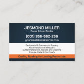 Professionele dakbedekking - Roofer Visitekaartje (Achterkant)