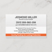 Professionele dakbedekking - Roofer Visitekaartje (Achterkant)