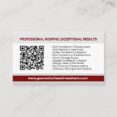 Professionele dakbedekking - Roofer Visitekaartje (Achterkant)