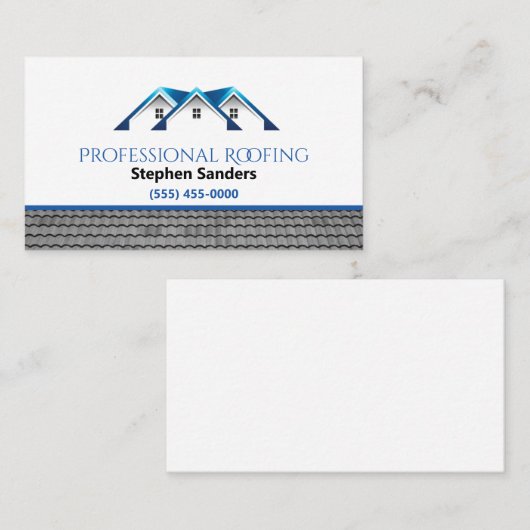 Professionele dakbedekking visitekaartje (Voorkant / Achterkant)