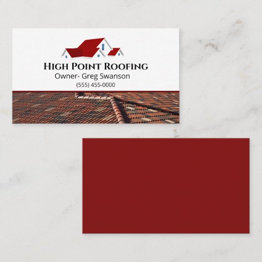Professionele dakbedekking visitekaartje (Voorkant / Achterkant)
