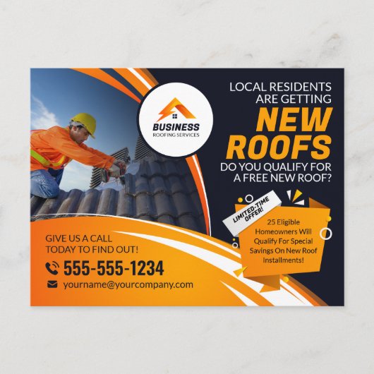 Professionele dakconstructie dakgoot gordels briefkaart (Voorkant)