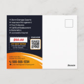 Professionele Dakconstructie Goot Shingles Briefkaart (Achterkant)