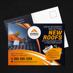 Professionele Dakconstructie Goot Shingles Briefkaart