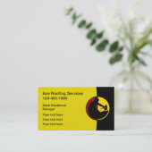 Professionele daklozenkaart visitekaartje (Staand voorkant)