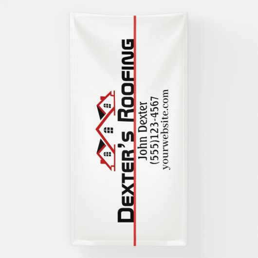 Professionele dakpannen spandoek (Verticaal)