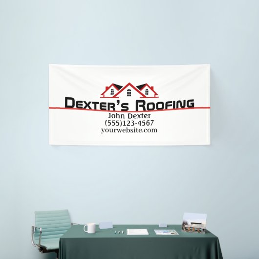 Professionele dakpannen spandoek (Beurs)