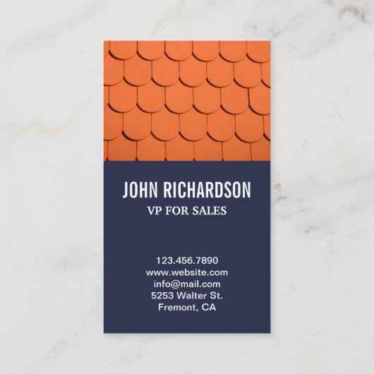 Professionele dakreserveringsservice voor dakconst visitekaartje (Achterkant)